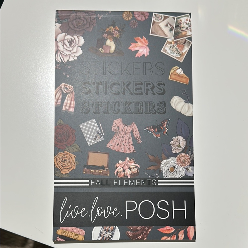 Live Love Posh Fall Elements Sticker Book